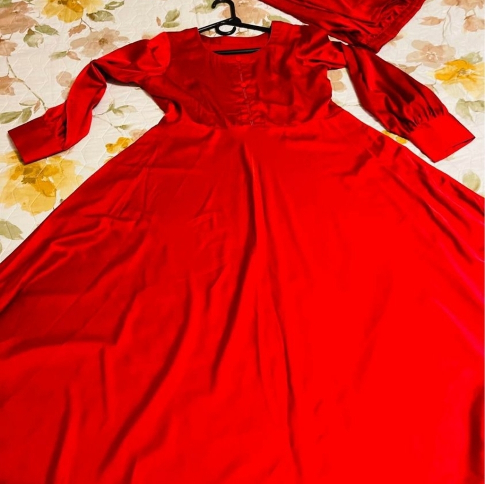 - Indian Pakistani high quality silk 2 pieces party suit dress small - Picture 2 of 10